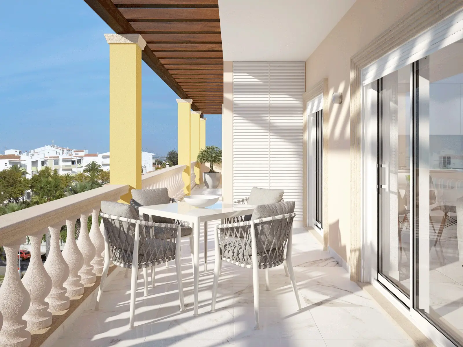 Apartment T3 - swimming pool - balconies - garage