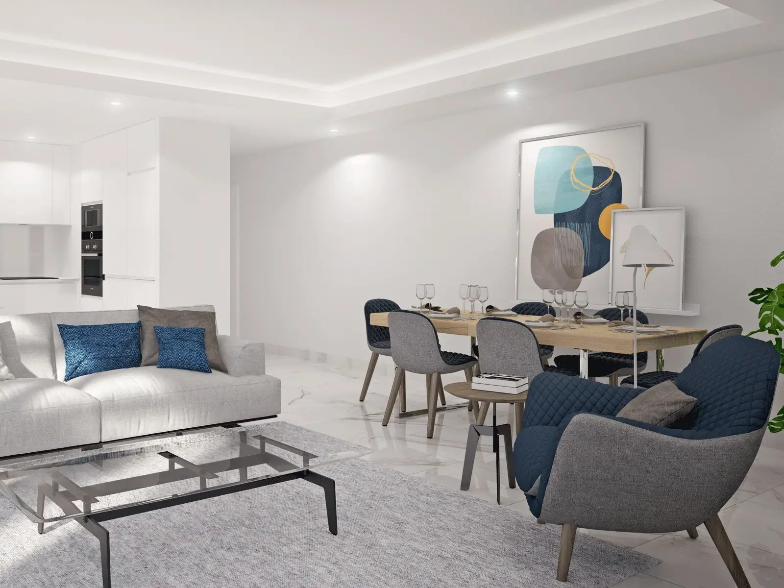 2 Bedrooms Apartment - comum swimming pool - balconies - garage
