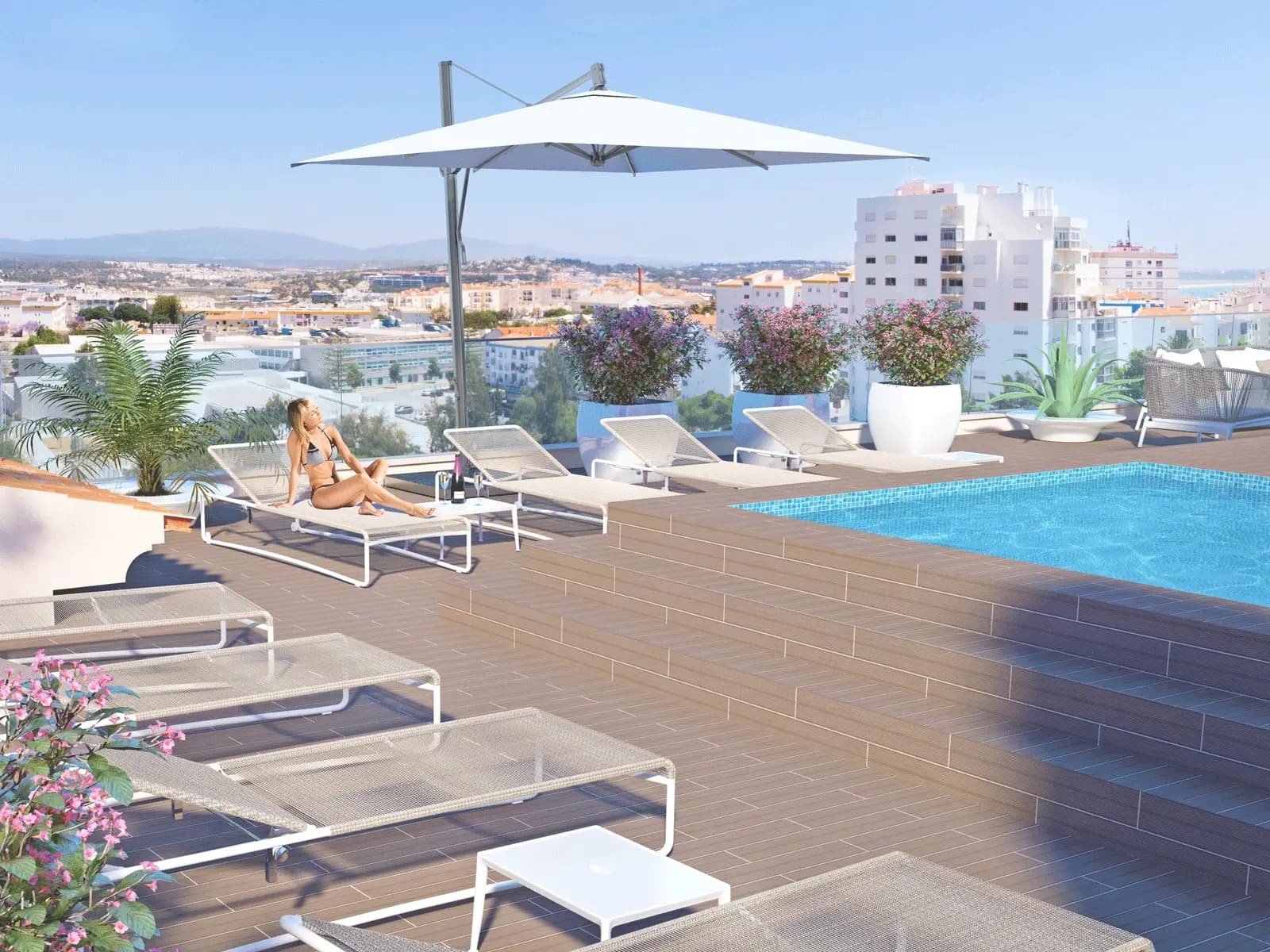 3 Bedrooms Apartment - comum swimming pool - balconies - garage