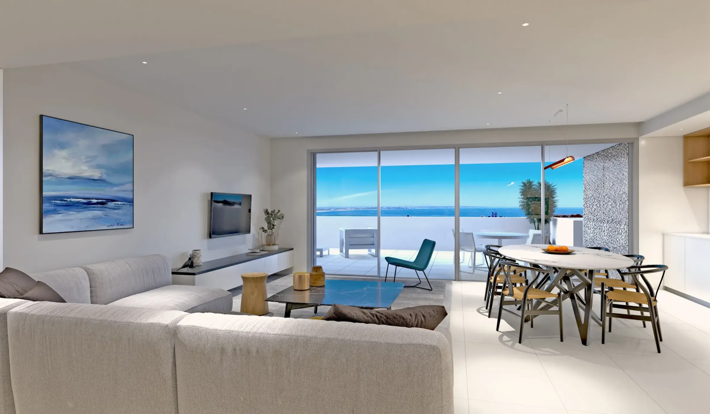 2 bedroom duplex apartment with sea view in Lagos