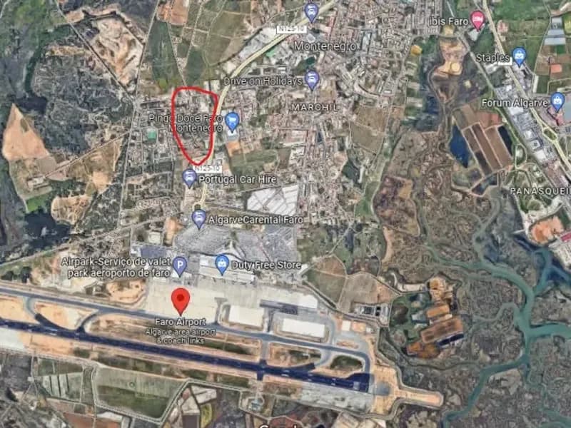 Plot for an urbanisation, 12 villas, with gardens, swimming pools, and a commercial area, already with project - Faro - Algarve